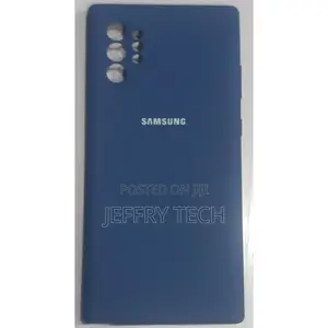 Samsung Galaxy Note 10 Plus Silicone Back Case Blue
