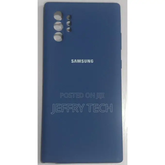 Samsung Galaxy Note 10 Plus Silicone Back Case Blue