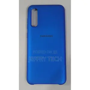 Samsung Galaxy A70 Silicone Back Case-Blue