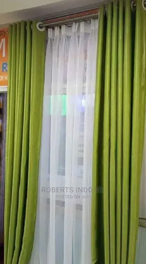 Green Elegant House Curtain