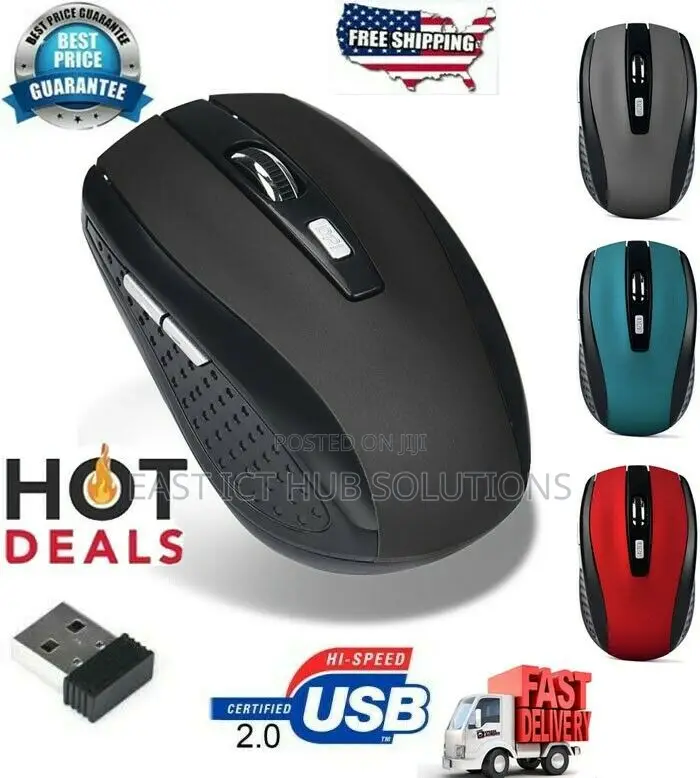 2.4ghz Wireless Gaming Mouse Mice USB Receiver for PC Laptop Desktop