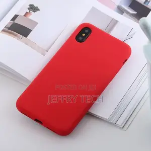 iPhone Xs/X Silicone Red Protective Case