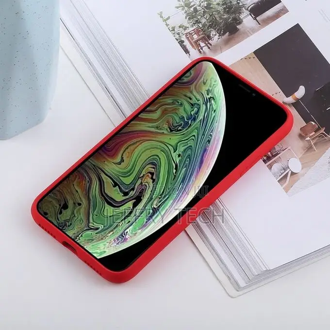 iPhone Xs/X Silicone Red Protective Case