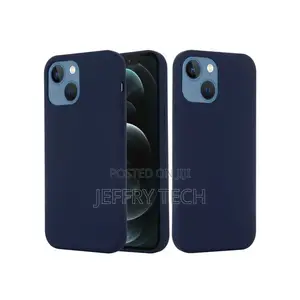 iPhone 13 Mini Shockproof Silicone Magsafe Case(Navy Blue)
