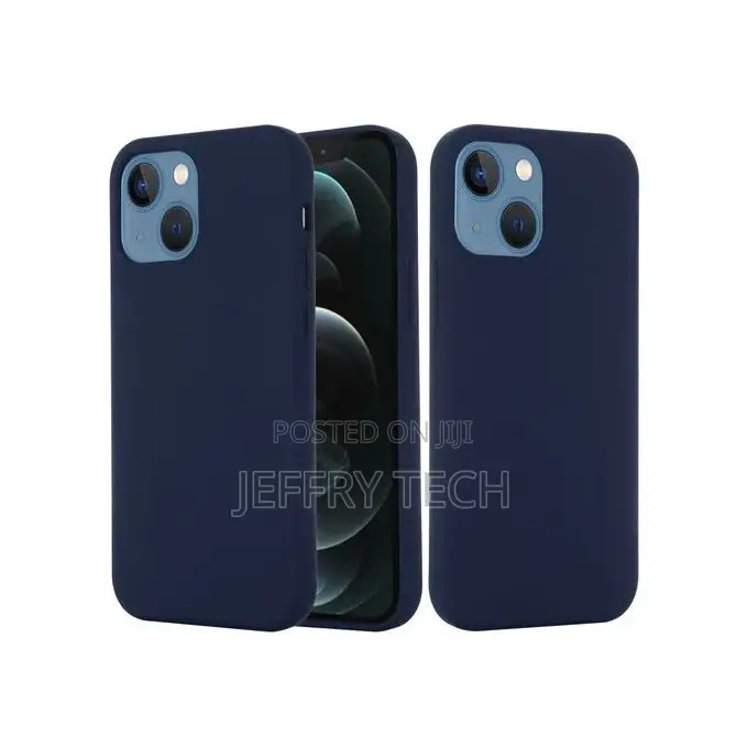 iPhone 13 Mini Shockproof Silicone Magsafe Case(Navy Blue)