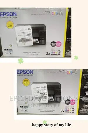 Epson L6190 Wi-Fi Duplex All-In-One Ink Tank Printer Wit ADF
