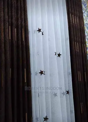 Brown Elegant House Curtain