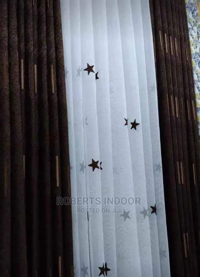 Brown Elegant House Curtain