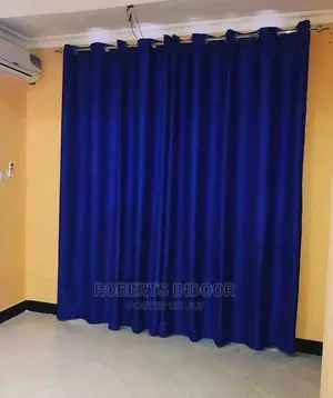 Blue Elagant House Curtain