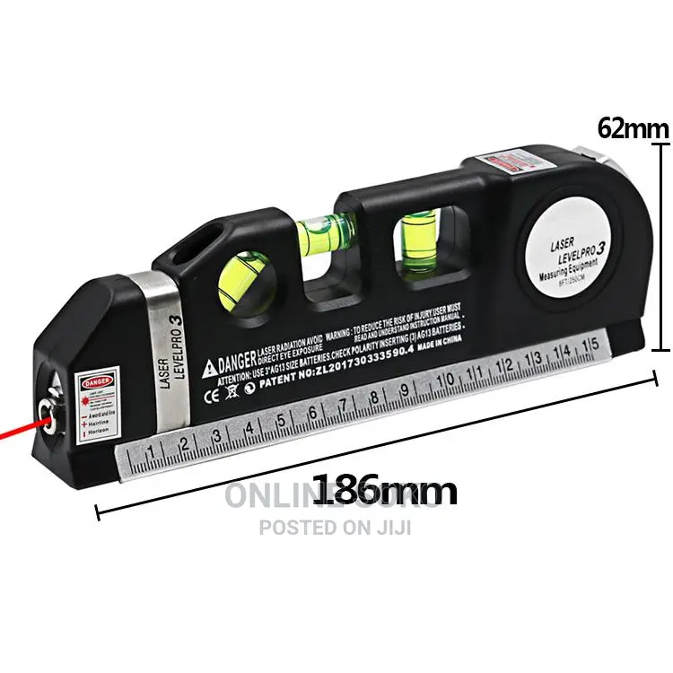 Multipurpose Spirit Laser Level With Tape Measure