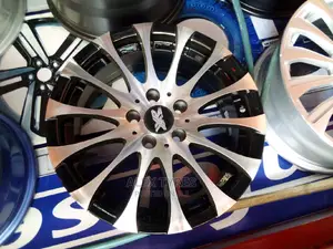 Size 15 Inches Premio Black Sliver Sport Rims Set