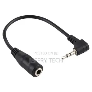 2.5mm Right Angle Male Plug to 3.5mm Female Jack Stereo AUX