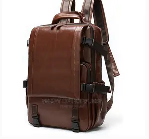Leather Laptop Backpack