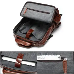 Leather Laptop Backpack