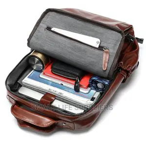 Leather Laptop Backpack