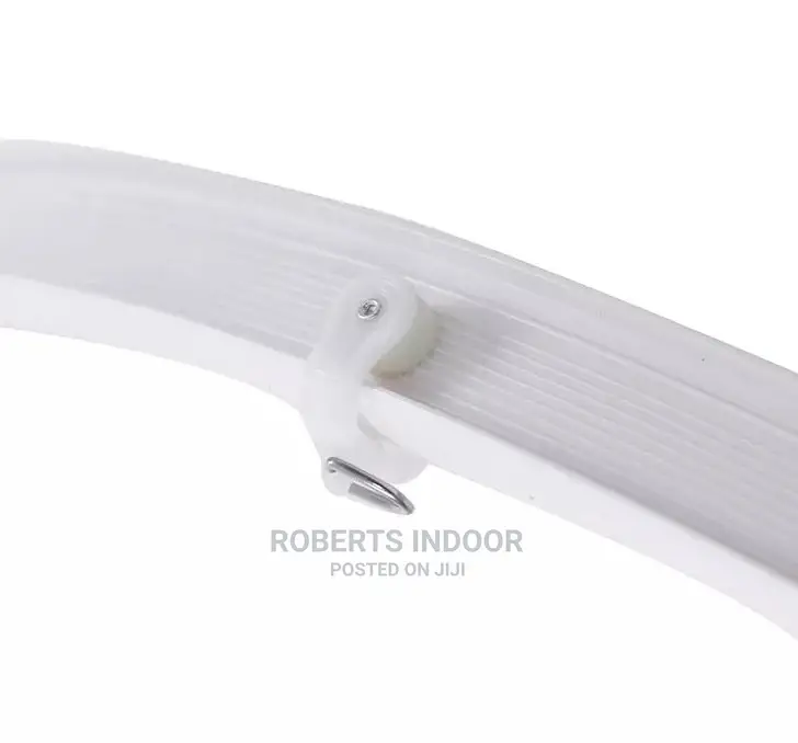 White Pvc Bendable Curtain Rail