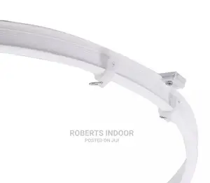 White Pvc Bendable Curtain Rail