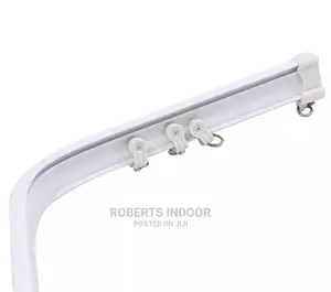 White Bendable Curtain Rail