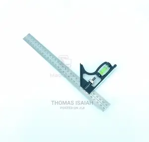 12 Inch 300mm Stainless Steel Combination Square With Built-