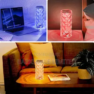 Crystal Bedside Lamp Rechargeable Night Light Remote Control