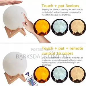 Moon Light Lamp Remote Rechargeable LED Table Bedside