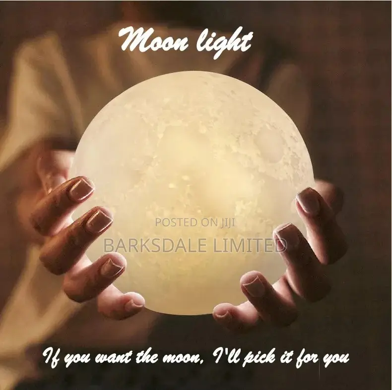 Moon Light Lamp Remote Rechargeable LED Table Bedside