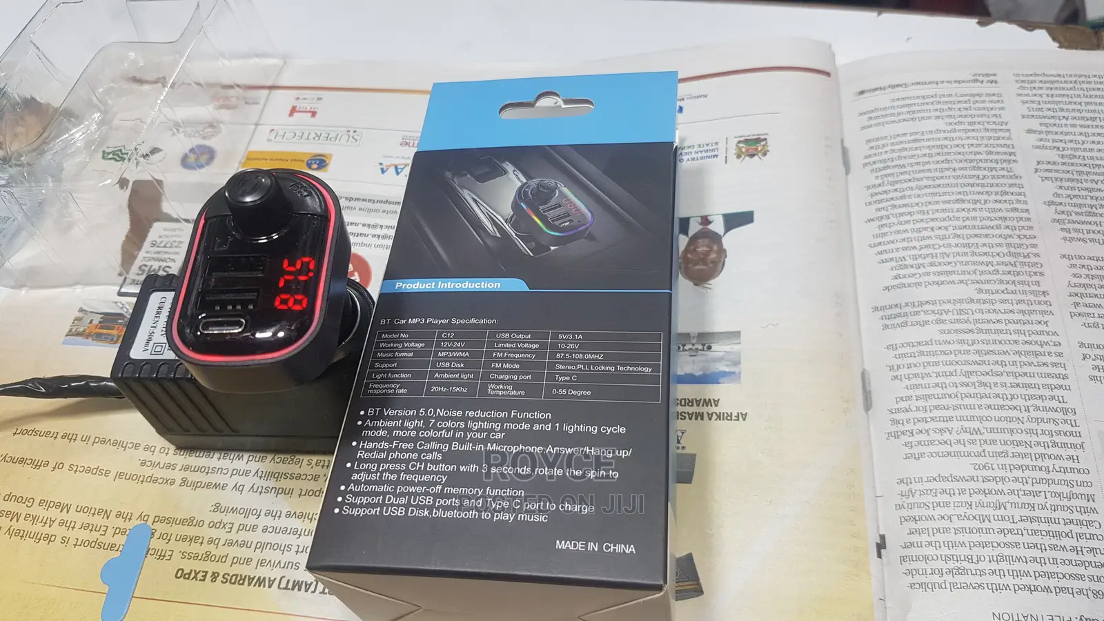 Car FM Bluetooth Transmitter _Type C