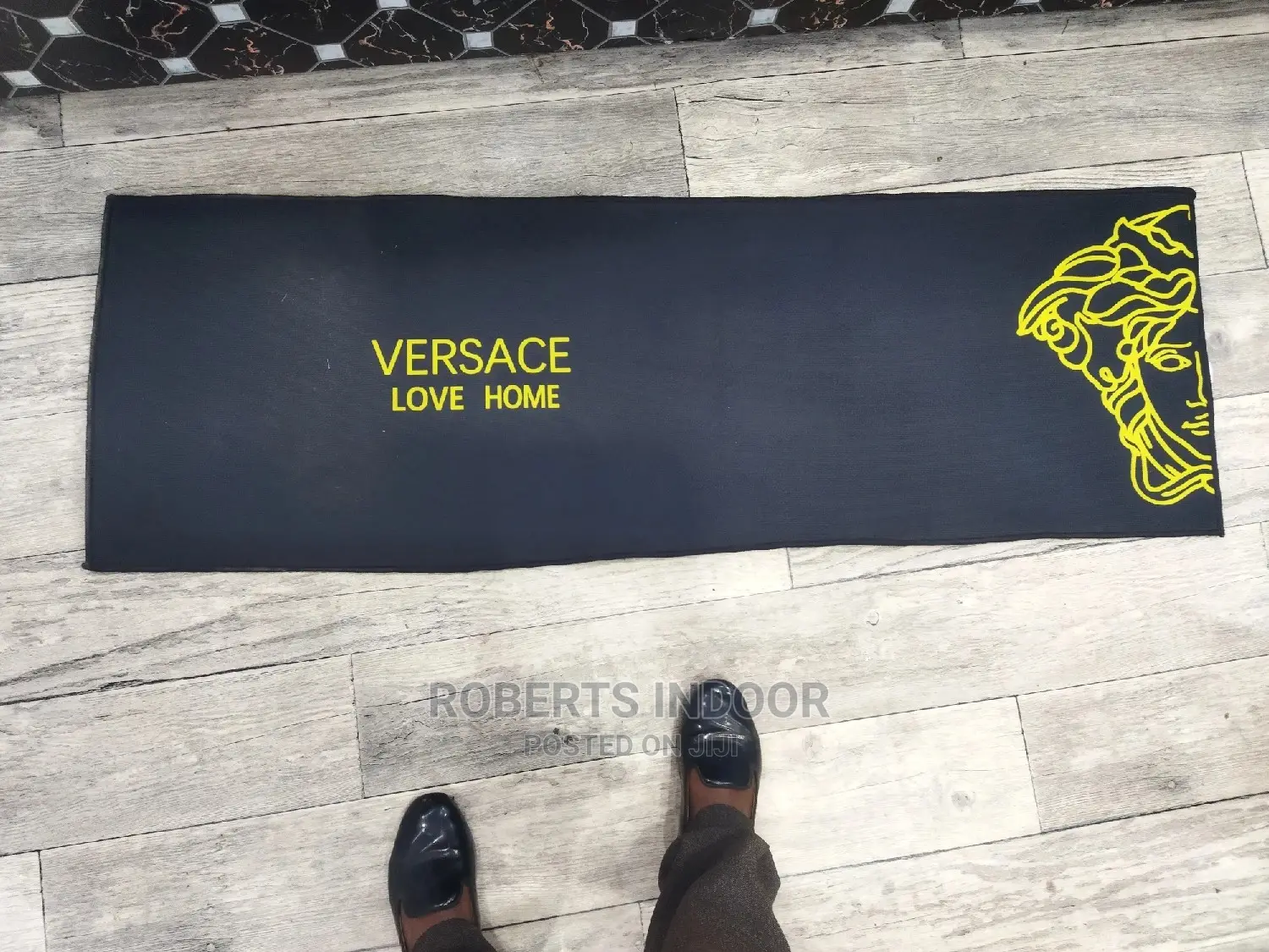 Black Kitchen Mat