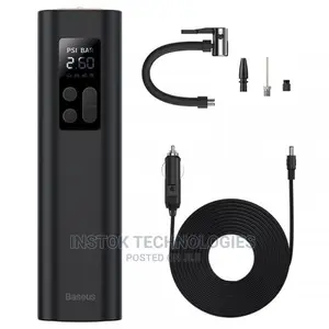Baseus Super Mini Inflator Tire Pump With LED Light - 12V