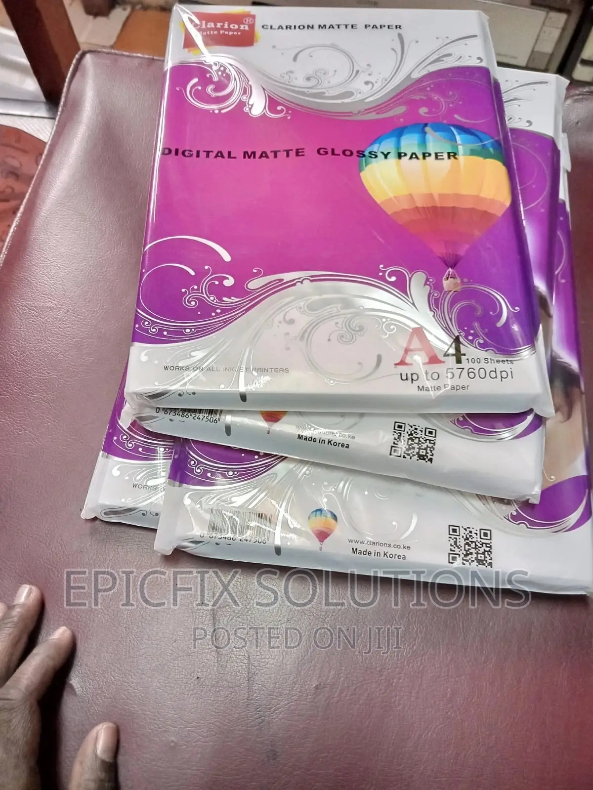 Clarion Digital Matte Glossy Paper A4 White