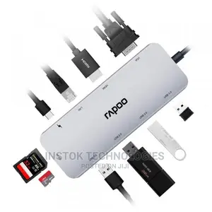 Rapoo Xd200 USB C Hub Adapter, 10-In-1 Adapter