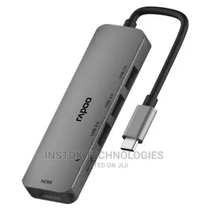 Rapoo Xd100c Multifunction (5 in 1) USB Adapter (Grey)