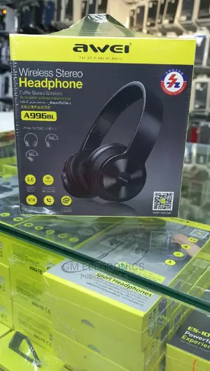 Awei A996BL Foldable Wireless Bluetooth Headphone(Black)