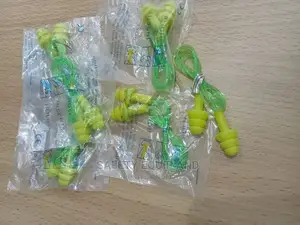 Yellow and Green Earplugs