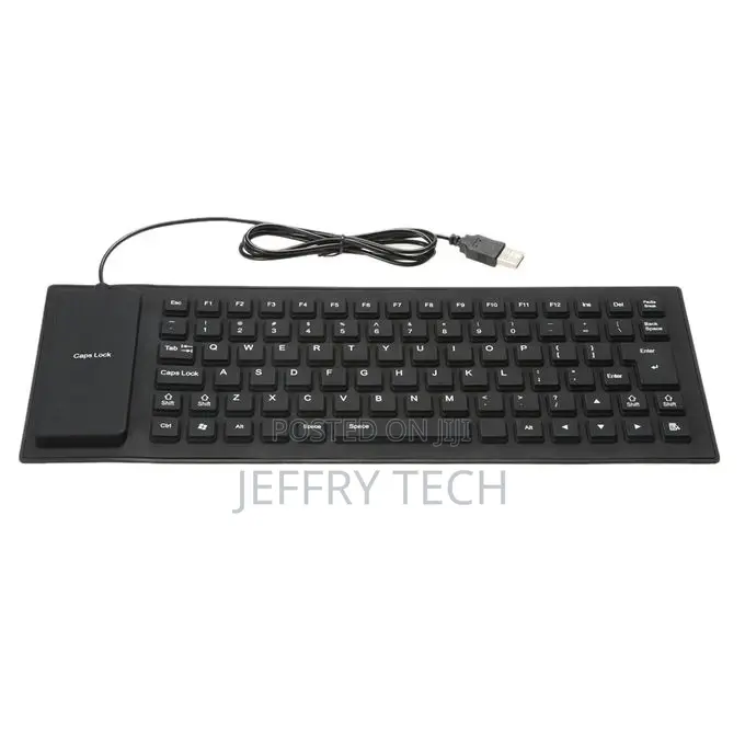 Generic 85 Keys Foldable Flexible Rollup USB Wired Silicone