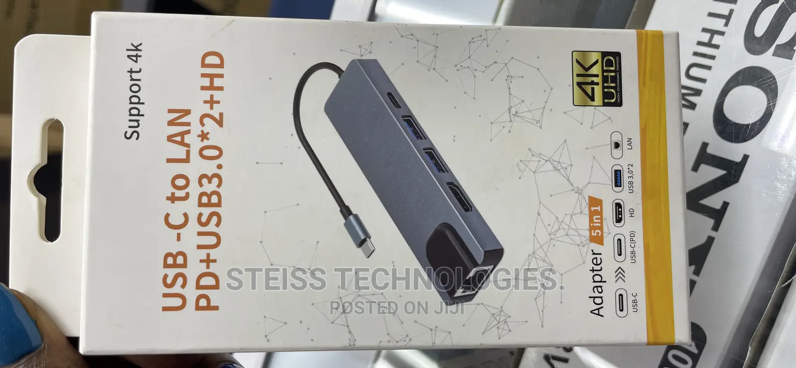 USB C to Lan Pd +Usb3.0*2+Hd