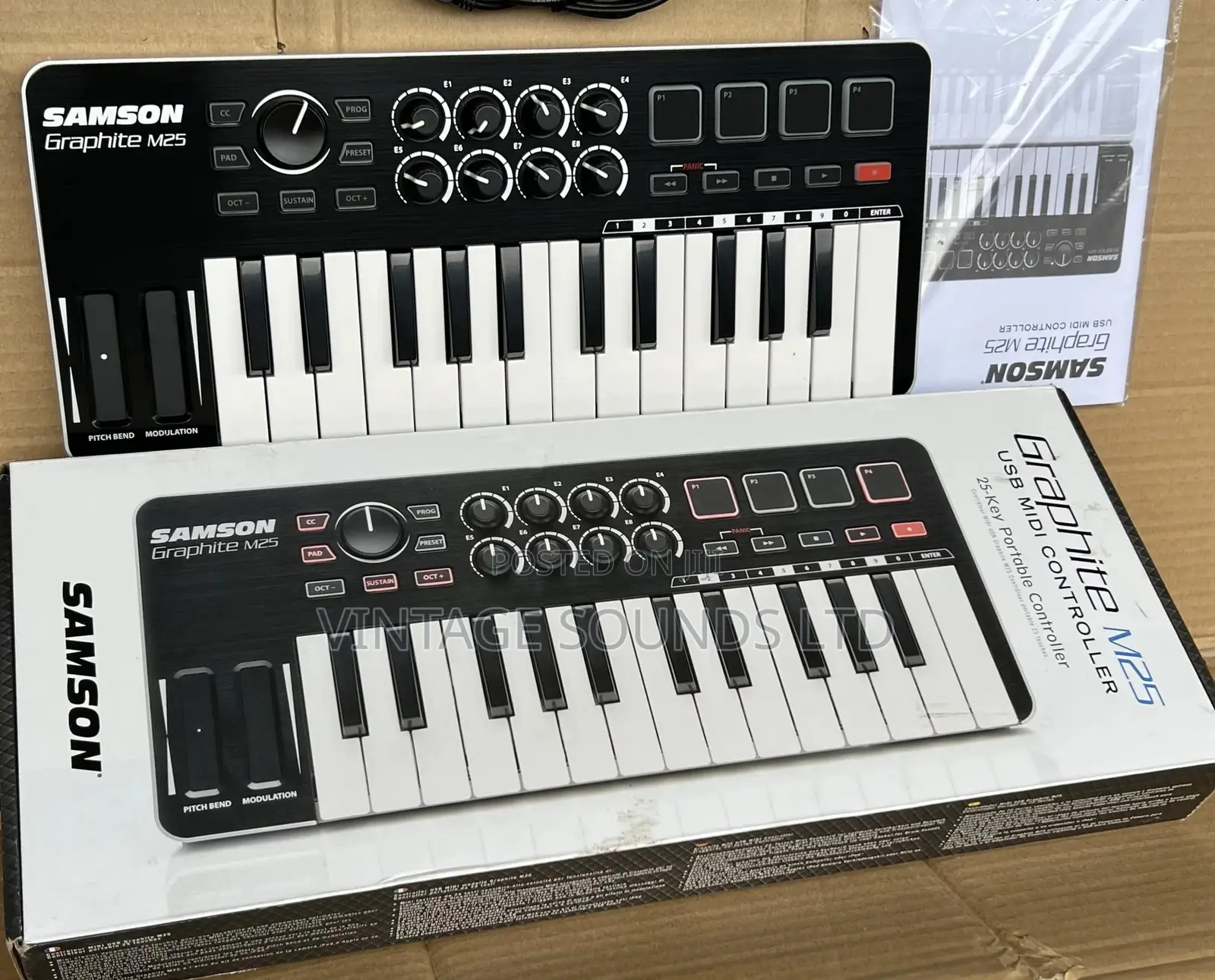 Samson Graphite M25 Mini Usb Midi Controller