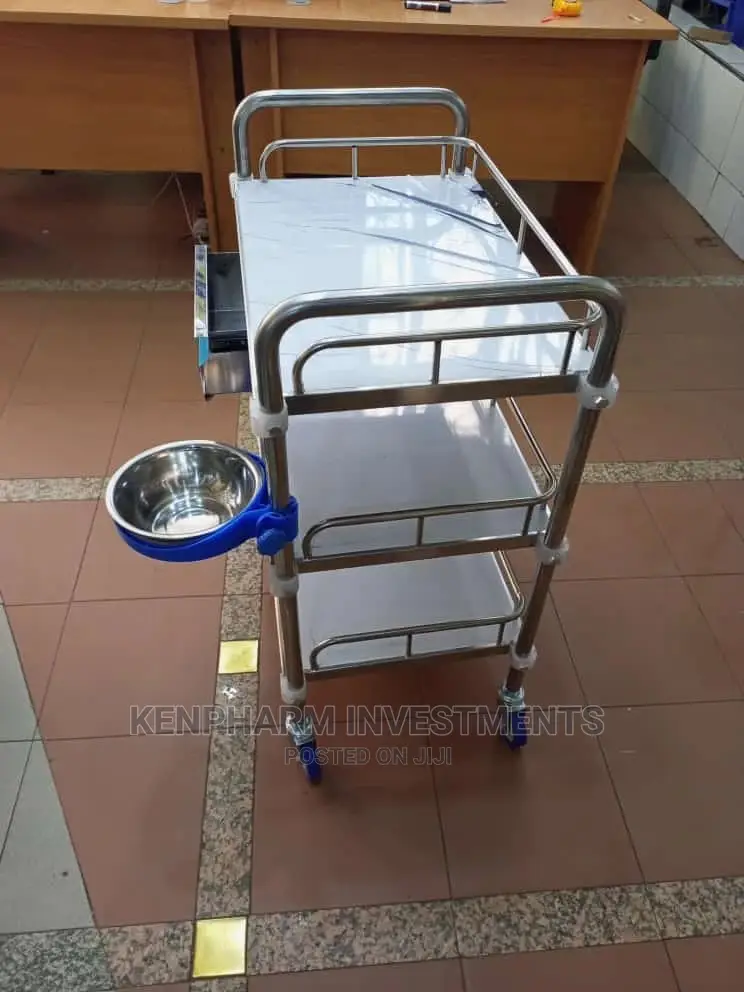 3 Shelves Instrument Trolley
