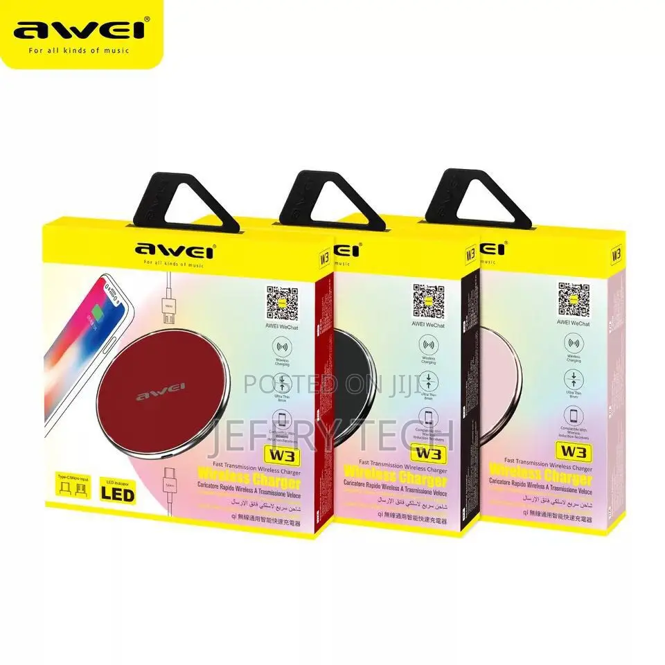 Awei W3 Wireless Charger (Fast Charging)