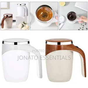 Magnetic Self Stirring Mug With a Lid, Tumbler, Cup