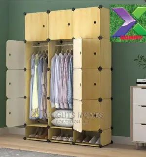 3column Plastic Wardrobe