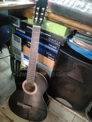 Classical Black Acoustic Guitar