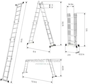4by5(20ft) Alluminium Ladder (Multipurpose)
