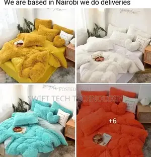 6pc Luxury Design Velvet Plus Fluffy Duvet