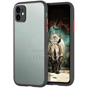 iPhone 11 Dual Matte Case Black+Red
