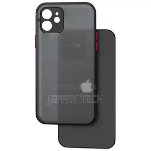 iPhone 11 Dual Matte Case Black+Red