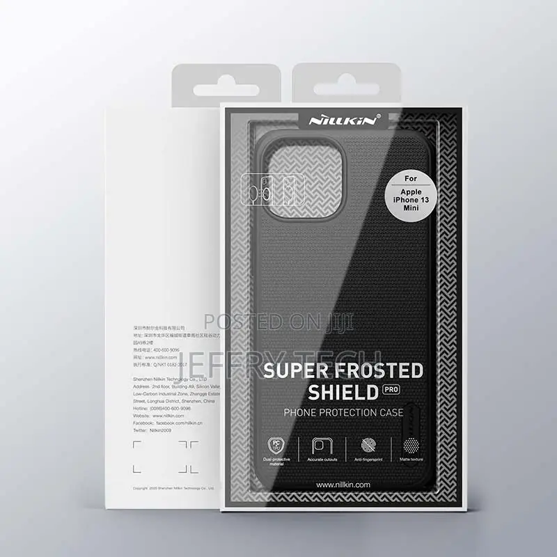 iPhone 13 Mini Nillkin Frosted Pro Rubber Case Black
