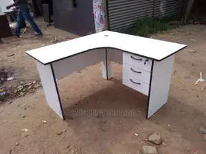 Executive Office Lshaped Desk 4 by 4 Fitts