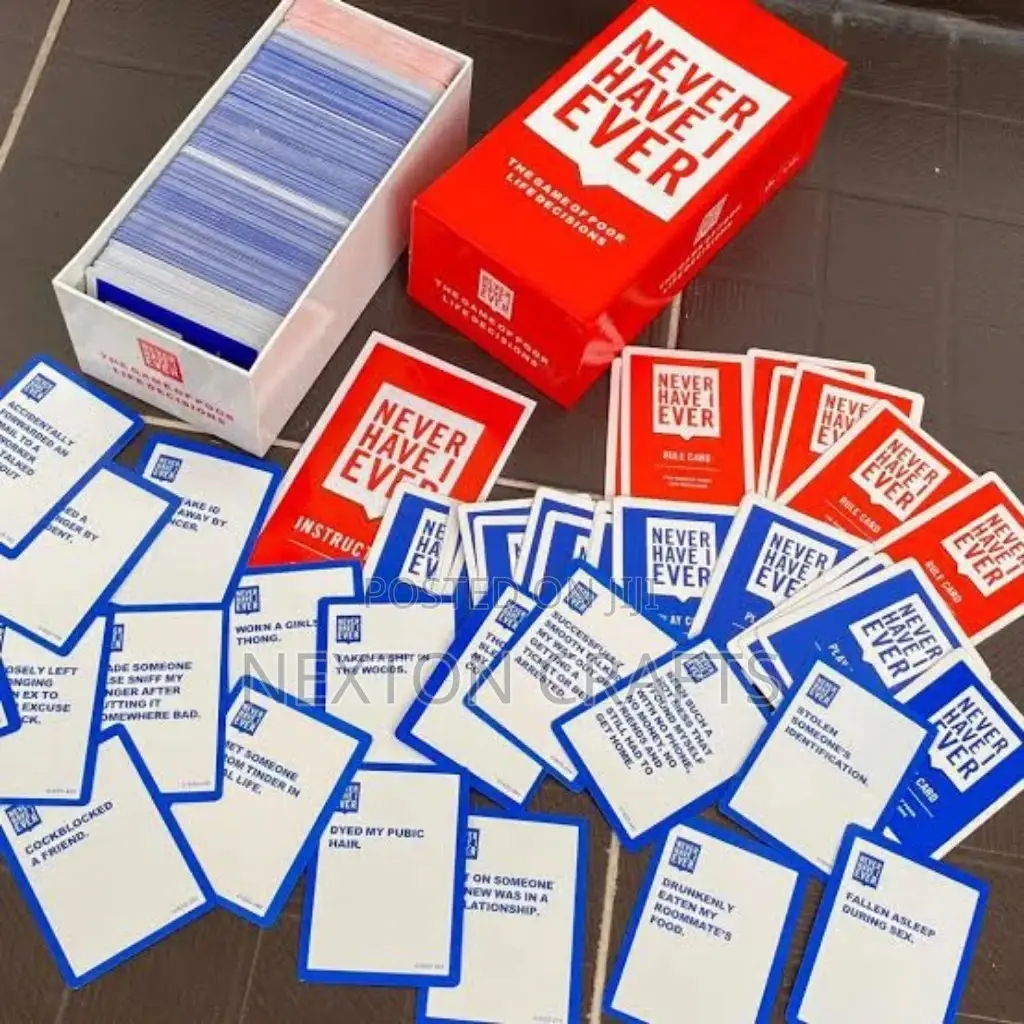 Never Have I Ever Card Game