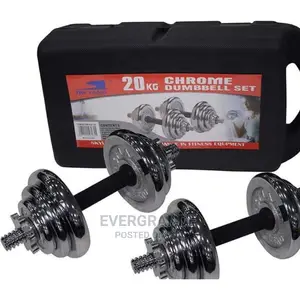 20 Kg Adjustable Chrome, Dumbbells